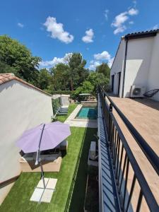 Villas VILLA AU COEUR DE L'HERAULT AVEC PISCINE ET SAUNA : photos des chambres