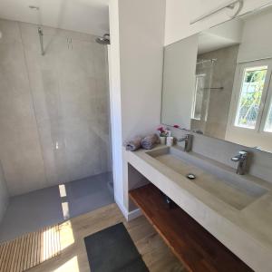 Maisons de vacances Tres joli mazet Piscine privee Beau jardin cloture Entierement privatise 5' a pied du centre : photos des chambres