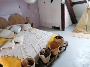 Maisons de vacances La Dent de Croiacus - Gite 4 personnes proche de Chambord : photos des chambres