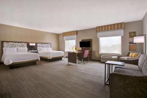Queen Studio Suite with Two Queen Beds and Sofa Bed - Non-Smoking room in Hampton Inn & Suites Dallas-DeSoto