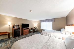 Queen Room with Two Queen Beds - Mobility and Hearing Access/Non-Smoking room in Hampton Inn Greenfield