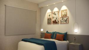 Apartamento 1604 no Bosque com um quarto, sala, cozinha completa, uma vaga de garagem, lazer e portaria 24h