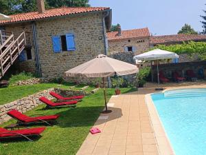 Maisons de vacances Charming holiday home in St Basile with private terrace : photos des chambres