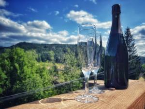 Chalet Aconit, terrasse panoramique avec jacuzzi et sauna