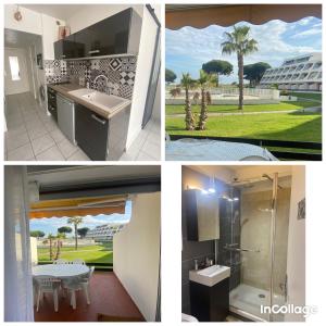 Studio 1 ère ligne Port Camargue avec piscine