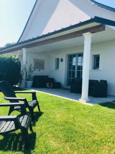 Appartements Bel Air Studios-Terrasse couverte-Jardinet-Vue Pont de Normandie-Parking prive : photos des chambres