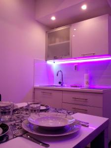 Purple & Apple Green