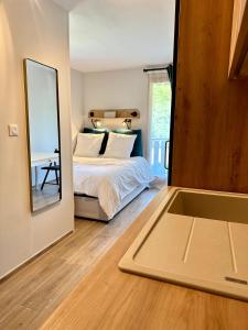 Appartements Somptueux studio de 17m2 Bernex : photos des chambres