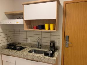 Apartamento tipo Flat para temporada em Caldas Novas com cozinha