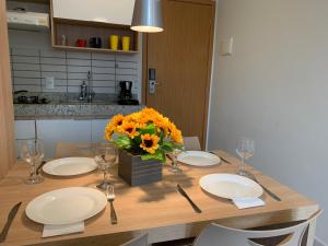 Apartamento tipo Flat para temporada em Caldas Novas com cozinha