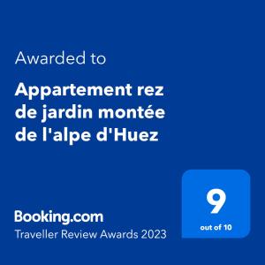 Appartements Appartement rez de jardin montee de l'alpe d'Huez : photos des chambres