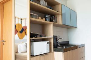 Charmoso Estúdio em Muro Alto com Vista para piscina