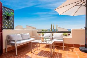 Beautiful penthouse in Casares with rooftop terrace and seaview