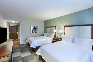 Queen Room with Two Queen Beds - Non-Smoking room in Hampton Inn & Suites Houston North IAH TX