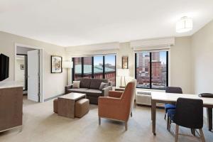 One-Bedroom Corner King Suite - Hearing Accessible room in Homewood Suites By Hilton Providence