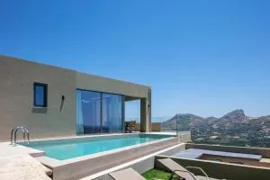 Epsilon Villa, Private Swimming Pool Garden, Panoramic Sunset - Asómatoi