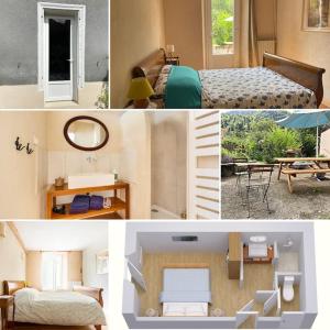 Maisons d'hotes L'ourse, chambre double - Gite de la Louve : photos des chambres