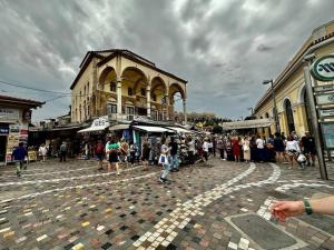 Steps to the Acropolis, museum view and balcony