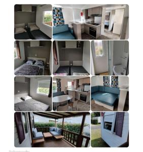 Complexes hoteliers Grand Mobil home 10 places avec 4 chambres SIBLU proche Ocean : photos des chambres