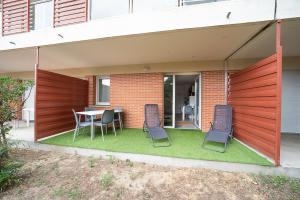 Appartements Soleil sur la Massane - Appartement avec terrasse : photos des chambres