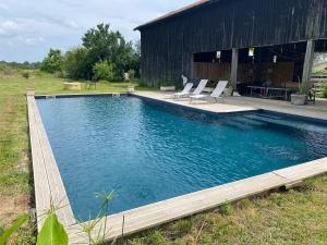 Maisons de vacances Maison familiale a la campagne avec piscine privee : Maison 2 Chambres