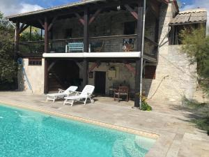 Maisons de vacances Cottage avec piscine privee et belle vue : photos des chambres