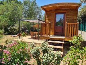 Maisons de vacances Tiny House Roulotte : Maison 1 Chambre