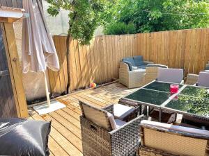 Maison pour 5, piscine, Lacanau Océan dans le golf