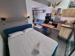 Appartements Loft avec grande terrasse et parking, proche Lyon Cite Internationale : photos des chambres