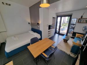 Appartements Loft avec grande terrasse et parking, proche Lyon Cite Internationale : photos des chambres