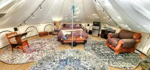 Island Waterfront Glamping - HotTub, Boat, Pet Friendly - Forestport