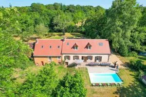 Crazy Villa Moulin du Vinet 28 - Heated pool - Basket - 2h Paris - 26p - La Bazoche-Gouet