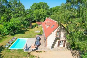 Sejours a la campagne Crazy Villa Moulin du Vinet 28 - Heated pool - Basket - 2h Paris - 26p : photos des chambres