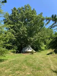Tente bivouac Option bain chauffée au bois - Clermont-Pouyguilles