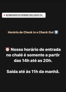 Aconchego do Sereno Exclusive Chales