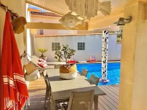 La Maison du Bonheur F5 jardin et piscine - Bages