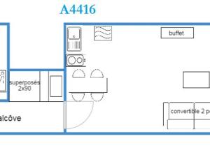 Appartements Appartement Notre-Dame-de-Bellecombe, 1 piece, 4 personnes - FR-1-595-29 : photos des chambres