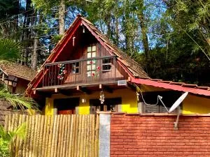 Chalé 1 Alto na Montanha, com lareira e wi-fi - Núcleo Mauá