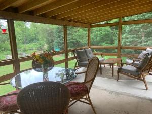 Le chalet jaune sur la Mastigouche