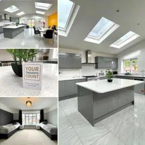 Luxurious Detached Holiday House Free Parking near Airport Town Centre Railway Station - Barton in the Clay