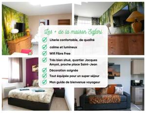 Maisons de vacances LA NOUVELLE MAISON SAFARI a MELUN- CONFORT et CLARTE : photos des chambres