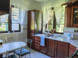 Wodna Ostoja z kominkiem nad jeziorem Selment