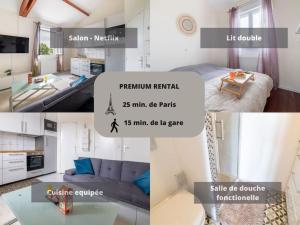 Appartements ChicHome-26m2- 25 min PARIS : photos des chambres