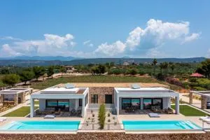 Nobus Villas - Luxury villa with Private pool, sea view & sunset - Marathopolis