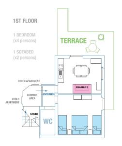 Apartment room in Villa Anita