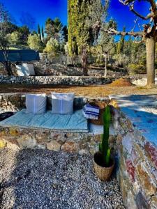 Villas Amazing Villa with panoramic view in Seillans. : photos des chambres