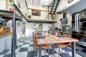 Maisons de vacances Loft Arvor - Charmant loft avec jardin : photos des chambres