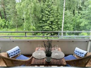 2 br apartment w balcony, wifi, parking