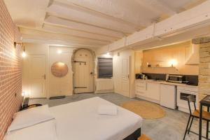 Industrial-style studio with bathtub, Vieux-Lyon