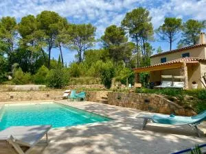 Piscine chauffée, tennis, Mas provençal contemporain - Les Nourradons